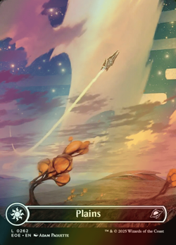 MTG Plains (262) Borderless Full Art Foil ** Edge of Eternities ** English - Image 1