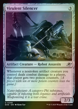 MTG Virulent Silencer Foil ** Edge of Eternities ** English - Image 1