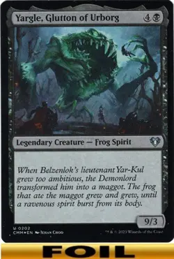 1x - Yargle, Glutton of Urborg - FOIL - Commander Masters - UC NM MTG - Image 1