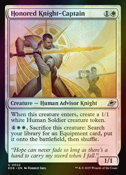 MTG Honored Knight-Captain Foil ** Edge of Eternities ** English - Image 1