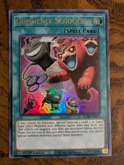 Obedience Schooled BLAR-EN071 Ultra Rare 1st Ed Near Mint Yu-Gi-Oh! - Image 1