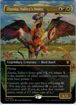 Zinnia, Valley's Voice (Borderless) - 4 - Commander: Bloomburrow - Magic MTG - N - Image 1