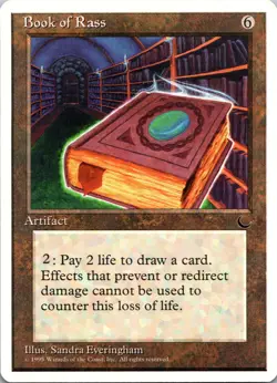 Book of Rass [Chronicles] Magic MTG Never Played NP Rare 1995 Artifact - Image 1