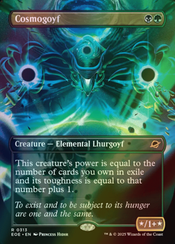 MTG Cosmogoyf Borderless Full Art Foil ** Edge of Eternities ** English - Image 1