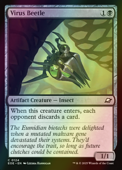 MTG Virus Beetle Foil ** Edge of Eternities ** English - Image 1