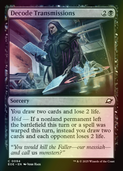 MTG Decode Transmissions Foil ** Edge of Eternities ** English - Image 1