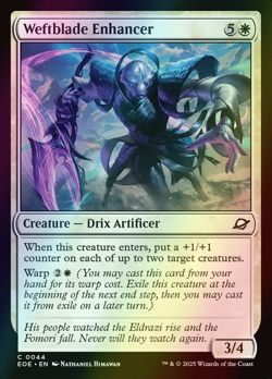 MTG Weftblade Enhancer Foil ** Edge of Eternities ** English - Image 1