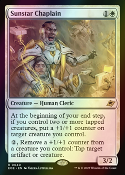 MTG Sunstar Chaplain Foil ** Edge of Eternities ** English - Image 1