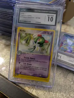 (POP 17) CGC 10 GEM MINT Kirlia 35/109 Ruby and Sapphire Pokemon 2003 E-reader - Image 1