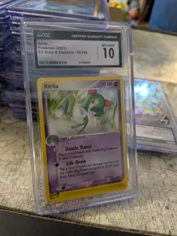(POP 17) CGC 10 GEM MINT Kirlia 35/109 Ruby and Sapphire Pokemon 2003 E-reader - Image 2