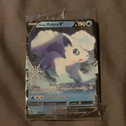 Pokemon - Alolan Vulpix V - (Holiday Calendar) - 033/195 - Promo - Holo NM - Image 1