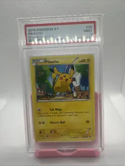 2015 POKEMON XY ROARING SKIES #20 PIKACHU PSA 9 - Image 1