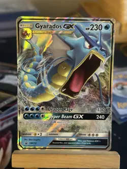 2019 Pokemon Hidden Fates Promo SM212 Gyarados GX - Image 1