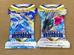 Pokemon TCG Sword & Shield Silver Tempest Sealed Booster 2-Packs New - Image 1