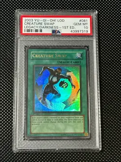 YUGIOH PSA 10 2003 Creature Swap LOD-081 Ultra Rare 1st Edition *7319 - Image 1