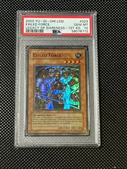 YUGIOH PSA 10 2003 Exiled Force LOD-023 Super Rare 1st Edition *8772 - Image 1