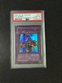 YUGIOH PSA 10 2003 Ryu Senshi LOD-019 Super Rare 1st Edition *2251 - Image 1