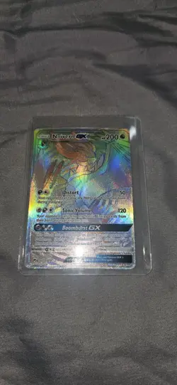 Pokemon TCG Burning Shadows Noivern GX 160/147 Secret Rare Card (NM Condition) - Image 1