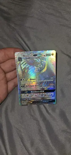 Pokemon TCG Burning Shadows Noivern GX 160/147 Secret Rare Card (NM Condition) - Image 2