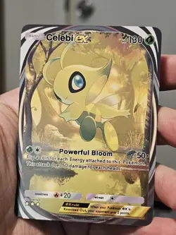 Celebi EX A1a 085/066 TCG Pocket Mythical Island Glossy Non-hoo Fanart Card - Image 1