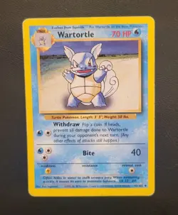 1999 Wartortle Evo Box Error Misprint Pokemon Card Base Set - 42/102 -Vintage - Image 3