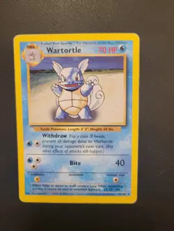 1999 Wartortle Evo Box Error Misprint Pokemon Card Base Set - 42/102 -Vintage - Image 5