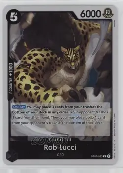 2024 One Piece Card Game: 500 Years in The Future OP07 R Rob Lucci 0kb5 - Image 1