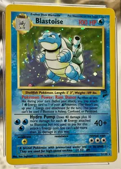 2000 Pokemon Base Set 2 #2/130 BLASTOISE Holo Rare CGC 8.5 WOTC TCG Card - Image 2