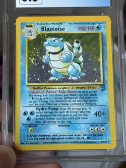 2000 Pokemon Base Set 2 #2/130 BLASTOISE Holo Rare CGC 8.5 WOTC TCG Card - Image 4