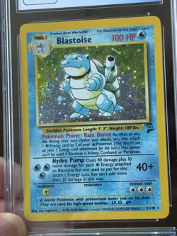 2000 Pokemon Base Set 2 #2/130 BLASTOISE Holo Rare CGC 8.5 WOTC TCG Card - Image 5