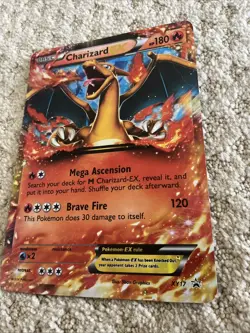 Charizard EX XY17 Jumbo Holo Rare 2014 Black Star Promo Card Pokemon TCG MP - Image 3