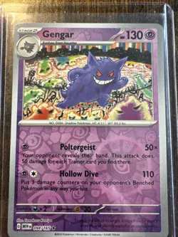 Gengar Reverse Holo NM 094/165 Scarlet & Violet 151 Pokemon Card - Image 1