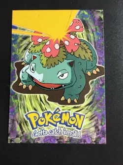 Pokemon Topps Card - Venusaur E3 of 12 Non Holo Blue Label - Image 1