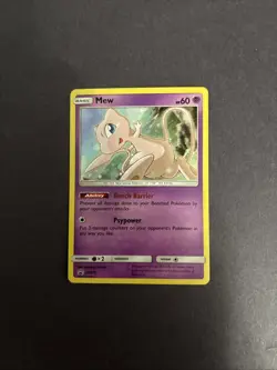 Pokemon Mew TCG Black Star Promo SM215 Holo Card - Image 1