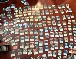 Mtg Gathering Cards Lot In Box Approximately 200 Cards - Image 1
