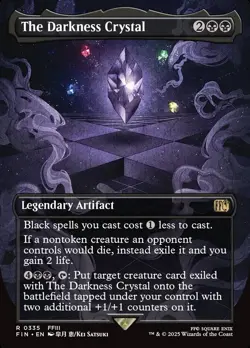 The Darkness Crystal- Final Fantasy Borderless Regular MTG-NM - Image 1