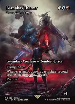 Kraum, Ludevic's Opus- Final Fantasy: Through the Ages Borderless Foil MTG-NM - Image 1