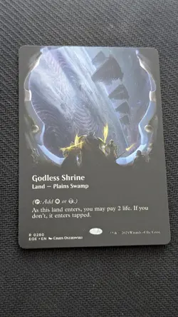 MTG Godless Shrine Edge of Eternities BORDERLESS - Image 1