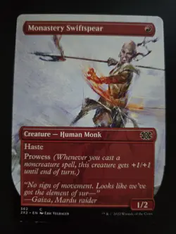 Monastery Swiftspear NM BORDERLESS Double Masters 2022 MTG FREE SHIPPING - Image 1