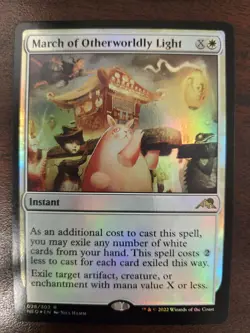 March of Otherworldly Light NM FOIL Kamigawa: Neon Dynasty MTG FREE SHIPPING - Image 1