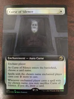 Curse of Silence NM FOIL EXTENDED ART Innistrad: Midnight Hunt MTG FREE SHIP - Image 1
