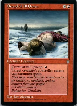 Brand of Ill Omen [Ice Age] Magic MTG Never Played NP Rare 1995 - Image 5