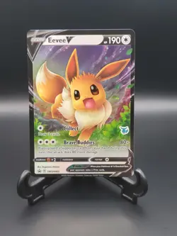 Eevee V - SWSH065 - #065 - Eevee Stamp - Pokemon Battle Academy 2022 - Image 1