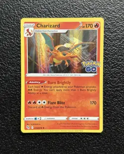 Pokemon TCG - Charizard 010/078 - Holo Rare - Pokemon GO *NM/M - Image 1