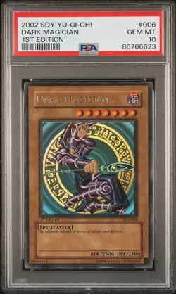 YUGIOH PSA 10 2002 Dark Magician SDY-006 Ultra Rare 1st Edition *6623 - Image 1