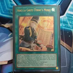 Yugioh Voici La Carte (Today’s Menu) WISU-EN036 Ultra Rare 1st Ed NM - Image 1