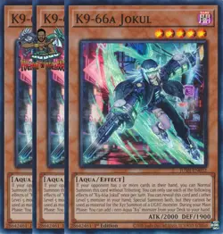 Yugioh! 3x K9-66a Jokul JUSH-EN032 Super Rare 1st Ed NM - Image 1