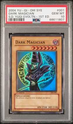 YUGIOH PSA 10 2004 Dark Magician SYE-001 Super Rare 1st Edition *1807 - Image 1