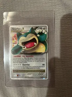 Pokemon TCG Snorlax LV.X Rising Rivals Holo Card 111/111 - LP - Image 2