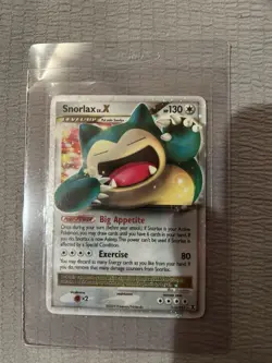 Pokemon TCG Snorlax LV.X Rising Rivals Holo Card 111/111 - LP - Image 3